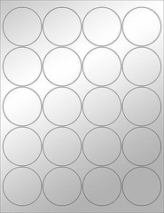 6 SHEETS 2″ ROUND BLANK SILVER STICKERS~LASER ONLY~ LABELS ~ WEDDINGS, PACKAGING