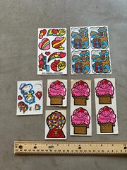 LOT VINTAGE MELLO SMELLOS SCENTED STICKERS *CHOOSE 1980s Love Gumballs Ice Cream