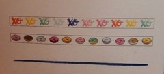 Amy Tangerine Rub-On Pens~2 pens per pack~So Cute! Useful! Fast Ship!