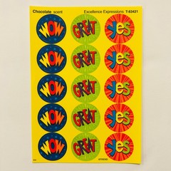 Trend Scratch n Sniff Scented Stickers CHOCOLATE | BLUEBERRY | STRAWBERRY +more