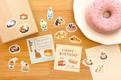 Furukawashiko Set – Sticker Flakes & Sticky Notes Baby Seal Cream Soda Pancakes