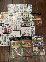 Vintage Creative Memories Travel Adventure London Fiesta Dimensional Stickers