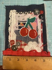 Cherry VintageUnique Handmade Ephemera, Scrapbook,Junk Journal,tag,embellishment