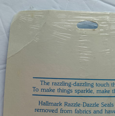NOS SEALED Vtg 80s Hallmark Razzle Dazzle Prism Reward Award Stickers Seals NIP
