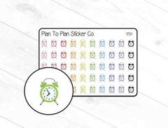 1731~~Alarm Clock Planner Stickers.