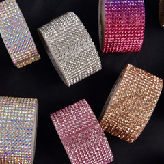 Self Adhesive Crystal Rhinestone Sticker Diamond Ribbon DIY Sticker Rhinestones