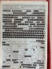 Six Letraset INSTANT LETTERING Transfer Letters Avant Garde Gothic Bold 24pt 1