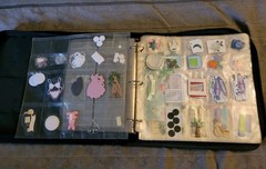 Creative Memories Scrapbooking Organizer Binder w/ Mixed Embellishments Lot