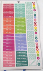 The Happy Planner Planner Basics Mini Sticker Book 1768 pieces Missing 27 Stick