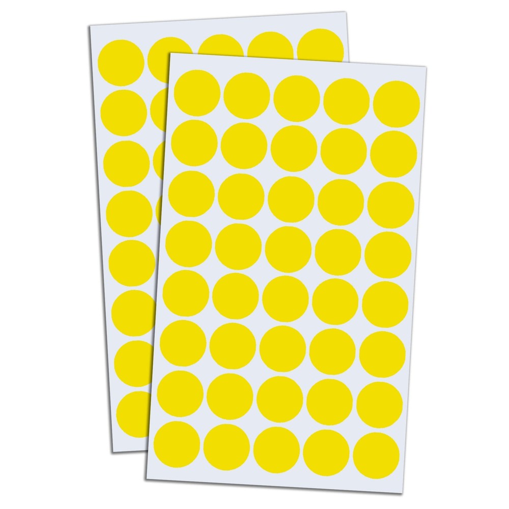 Yellow 3/4″ Round Dot Stickers, 2000 Pack Circle Labels for Organizing & Labe…