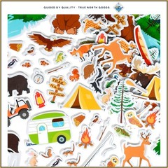 Outdoor Foam Stickers Pack of 164, Animal Themes for Crafts and Party Favors