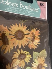 RARE Jolees Sunny Sunflowers Yellow 3D Scrapbook Stickers EK 2012 NEW