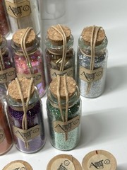 ART-C Momenta Mixed Media Wire Beads Glitter Fibers Leather 48 Vials 24 Spools