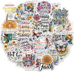 100 PCS Christian Jesus Bible Stickers – Bible Journaling & Prayer Board Supplie