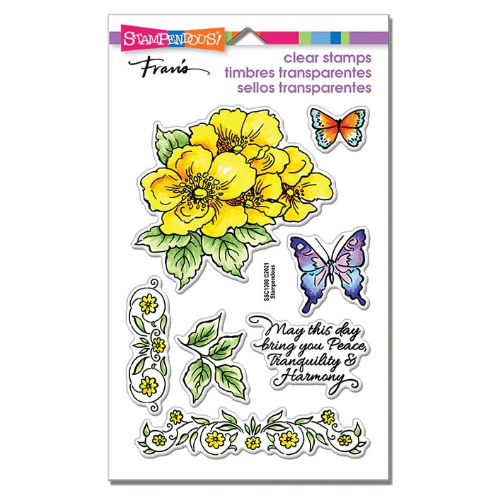 Stampendous ACRYLIC STAMPS – TRANQUIL ROSE FRAME