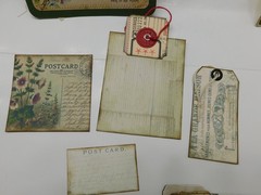 Junk Journal Add-Ons Handmade Tags Card Envelope File Clipboard Ephemera Set 4