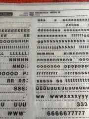 Four Letraset INSTANT LETTERING Transfer 16pt & 18pt Helvetica Medium 2