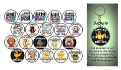 Bottle Cap Images (25mm) 1″ Precut ~ Fun quotes for DIY images