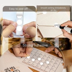 1000 Pack White 0.5 Inch Round Dot Stickers – Color Code Labels for Every Need