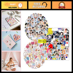 200 Pcs Kpop Stickers – Cute PVC Stickers for Laptop, Water Bottle, Skateboard,