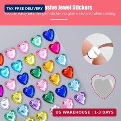 Gem Stickers, 3897Pcs Rhinestone Stickers Stick on Gems for Crafts Self Adhesive