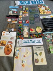 Scrapbooking Beach & Summer Stickers Collection – 17 Packs Mixed Designs Sizes