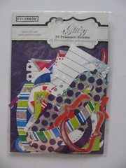 Colorbok Glitzy Prismatic Accents FOIL TALK BUBBLES 36 Pieces NIP