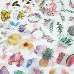 Wrapables Washi Stickers Sets for Scrapbooking, Crafts, Stationery, Diary