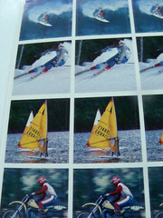 VTG 1986 Stickers Surfing Sailing Skiiing Motorcycle Current Code 5468-4