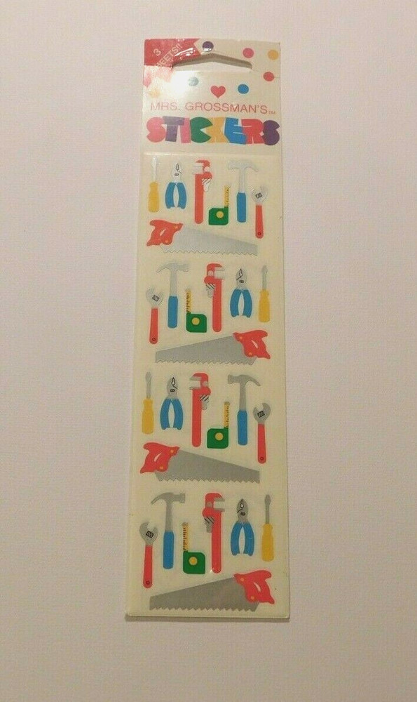 Mrs. Grossman’s Stickers Lot of 3 Strips Brand New in Package ~Tools~ HTF