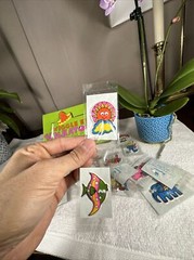 Vintage 1977 IMPERIAL Animal Wiggle Eye STICKATOONS 21 stickers RARE NEW+Box