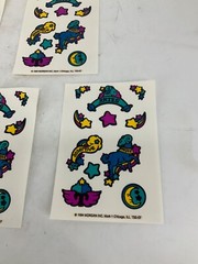 LOT OF 5 Vintage 1984 Morgan Mark 1 «I Love..» Scratch N Sniff Tattoo Stickers
