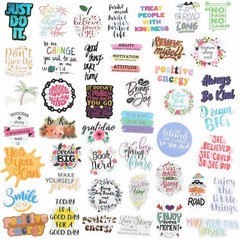 200pcs Waterproof Motivational Stickers – Perfect for Water Bottles & Laptops