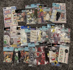 Brand NEW – Huge Scrapbooking Lot 40 + Packages Jolee’s Boutique, NASCAR & More