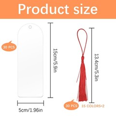 30 Pcs Clear Acrylic 5.9″ x 1.96″/15 x 5cm, 1mm thickness, Semicircle, 30