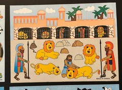 Unbranded ASSORTED BIBLE STORY Stickers 4 Sheets NOAHS JONAH DANIEL EASTER