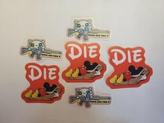 Disney Mickey Mouse 🐭 STICKERS PACK OF FIVE ** WORLDWIDE 🌐 SHIPPING **