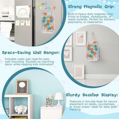 2 Pack Magnetic Reward Jar for Kids, Star & Heart Reward System