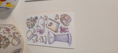 Frances Meyer scrapbook sticker rolls Baby’s Firsts, baptism, bath & tooth fairy