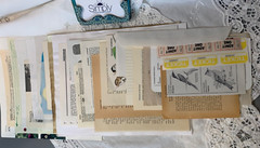 Paper Bundle Junk Journal Supplies 50 pcs, mixed pages (432)