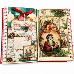 Handmade One-of-a-Kind Christmas Junk Journal | Vintage Altered Book |…