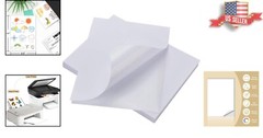 High-Quality Full Sheet Label Stickers for Laser & Inkjet Printers – 500 Count