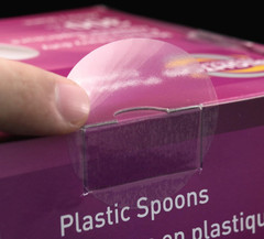 2 Inch Clear round Wafer Seals, 500 per Roll