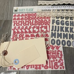 Lot of Stickers & Accents Metal Crafts Scrapbook Journal Tags Lace Pins🔥🔥🔥