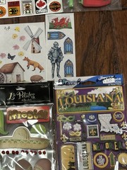 Vintage Creative Memories Travel Adventure London Fiesta Dimensional Stickers