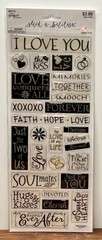 NEW The Paper Studio Romance & Love Themed Scrapbook Stickers 893719
