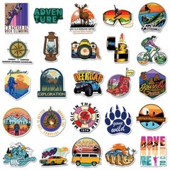 50pcs Outdoor Camping Hiking Stickers Pack, Nature Set, 177
