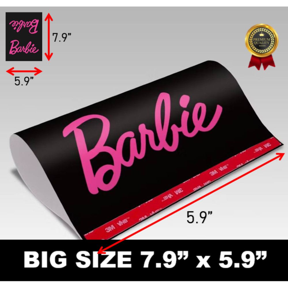 TAG YOUR CAR- Tag – Funny Car Stickers – Decal – Barbie Black 6×8