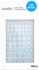 Bling Variety Pack Blue AB Gems Gem Rhinestones Recollections Stickers