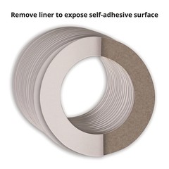 SelfAdhesive Wreath Ring 9 Inch Chipboard 24 PCS Collage Craft Projects